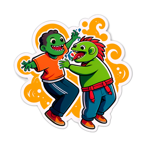 Jore ja Zpoppa tanssivat yhdessä