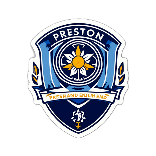 Emblema ya Preston North End katika mtindo wa kisanii