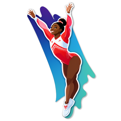 Simone Biles i Fuld Udspring: Se Den Utrolige Gymnastiksensorisk Baggrund Med Olympiske Ringe!