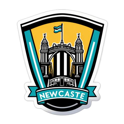 Stilizált Newcastle embléma