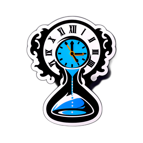 시간의 흐름 표현 스티커