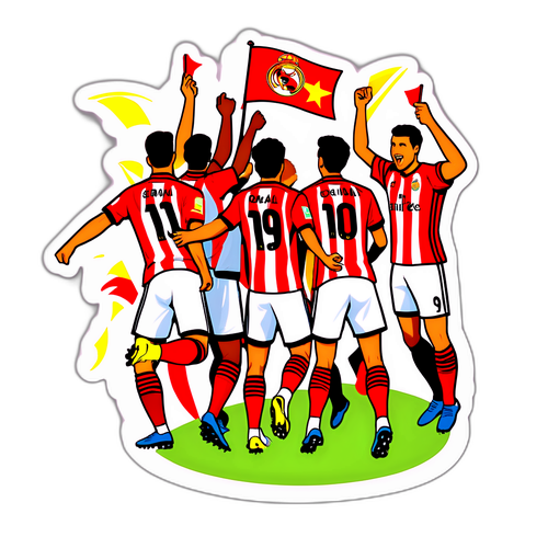 สติ๊กเกอร์การเฉลิมฉลองประตูจากเกม Girona พบ Real Madrid