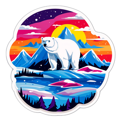 Autocollant artistique du Groenland