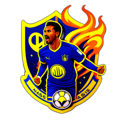 Sticker von Al Nassrs berühmtesten Spielern in Aktion