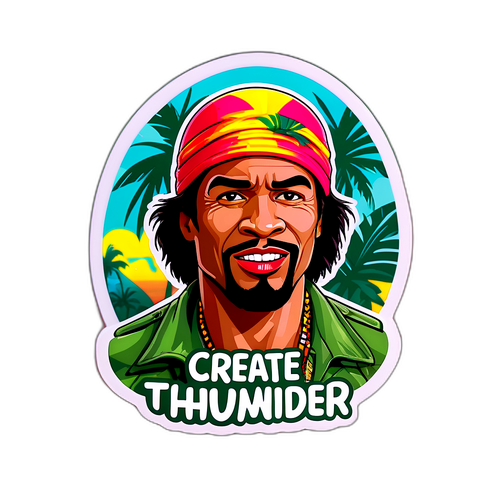 Skapa Tropic Thunder klistermärke