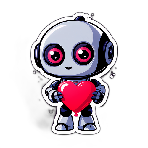 Kaakit-akit na Robot na May Puso