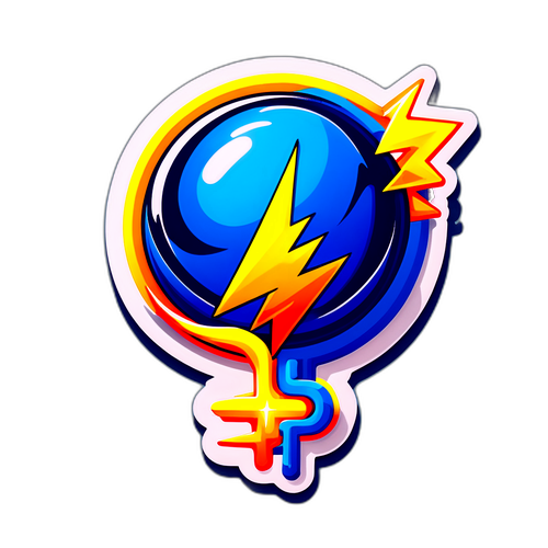 Енергетичний стікер, що символізує енергію Запоріжжя