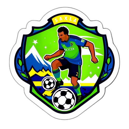 A divertida adesivo do Seattle Sounders e LA Galaxy