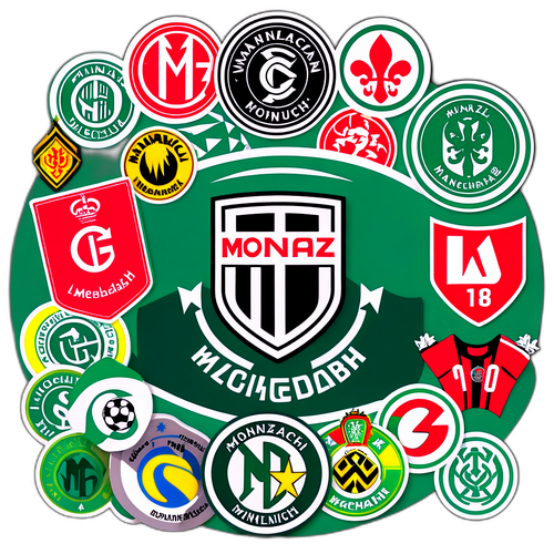 Logók és matricák Mainz és Mönchengladbach városából