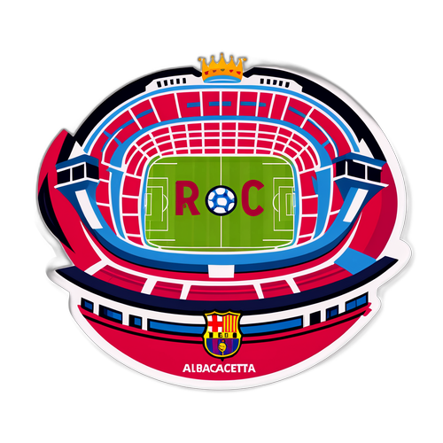 阿爾瓦塞特對巴塞羅那足球賽貼紙
