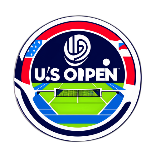 สติกเกอร์สนามเทนนิส US Open 2025