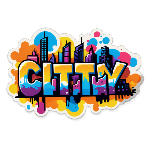 Temukan Energinya! Stiker Graffiti 'City' yang Menggambarkan Semangat Manchester!