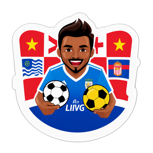 Imaginea unui fan pasionat de fotbal