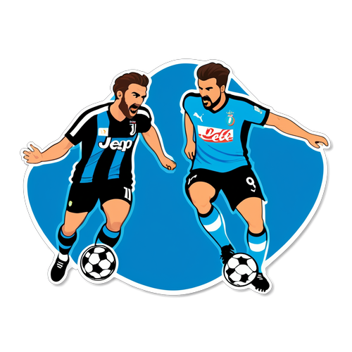 Sticker Rivaliti Napoli vs Juventus