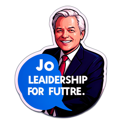 Sticker van Jo Vandeurzen als minister