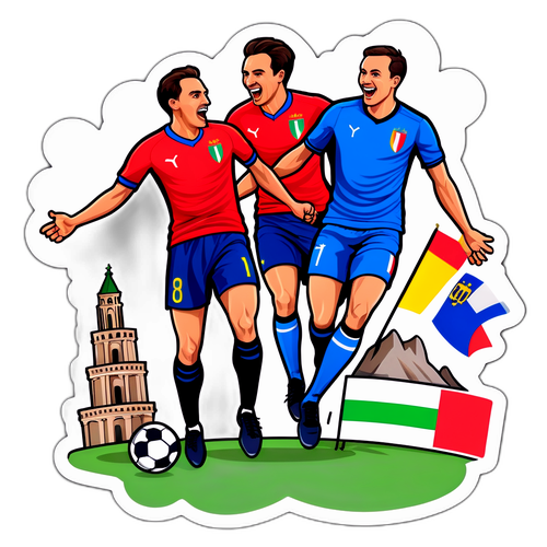 Sticker Ceria Moldova vs. Italy