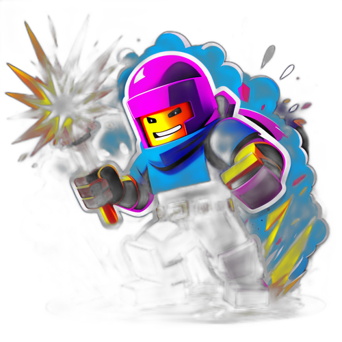 Cartoon-style Roblox Character sa Tower Defense