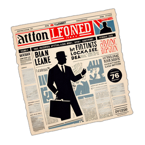 Vintage Avis Silhuett med 'Aftonbladet'