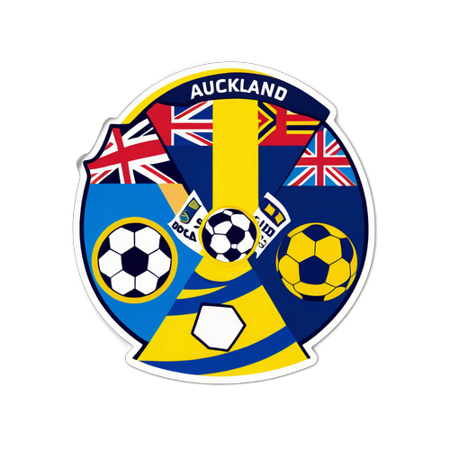 Sticker pentru meciul Auckland City vs Boca Juniors