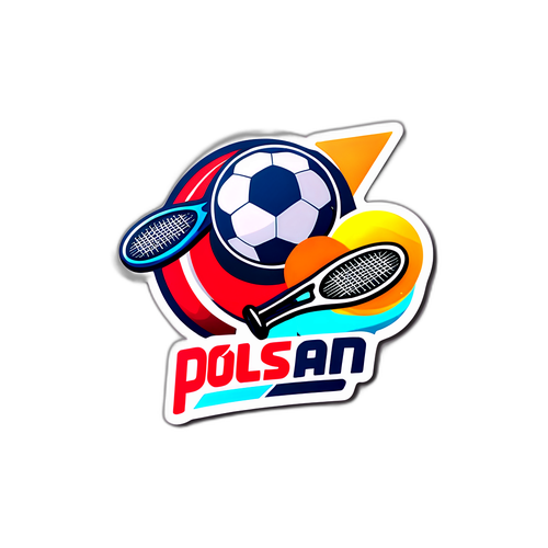 Sticker z tematem kanału Polsat Sport 1