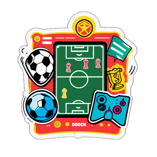 Sticker Strategi Sepak Bola