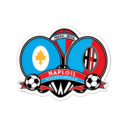 Stiker Napoli vs Milan