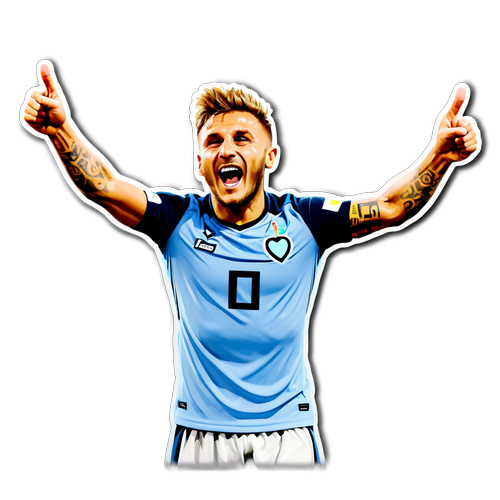 Immobile e il Trionfo della Lazio: L'Adesivo Che Esprime la Gioia di Una Vittoria!