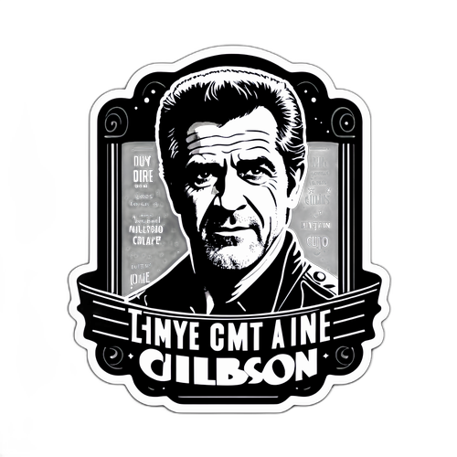 Filmzitat Sticker von Mel Gibson