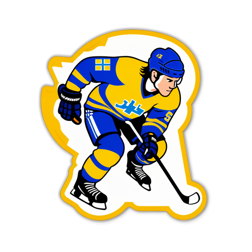 Cool SHL-logotyp med hockeyspelare