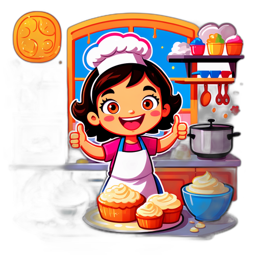 Vrolijke Cartoon van Koken