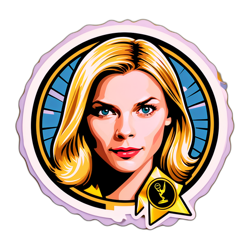 Vintage film-stil klistremerke av Claire Danes