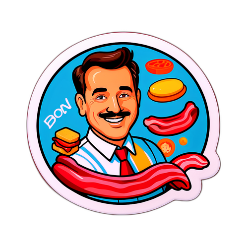Don Bacon Food Pun Sticker
