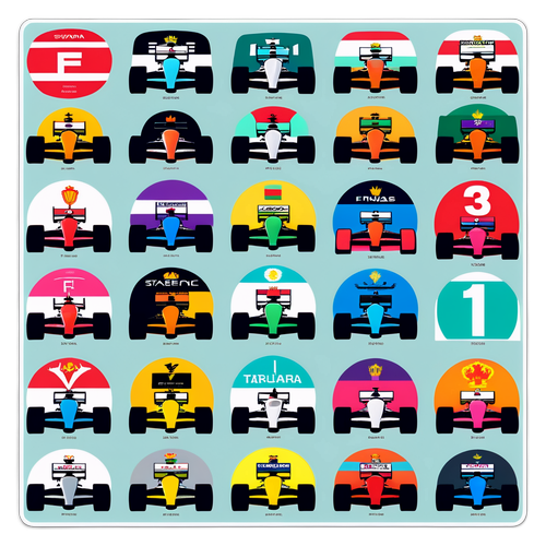 F1-standinger klistremerke