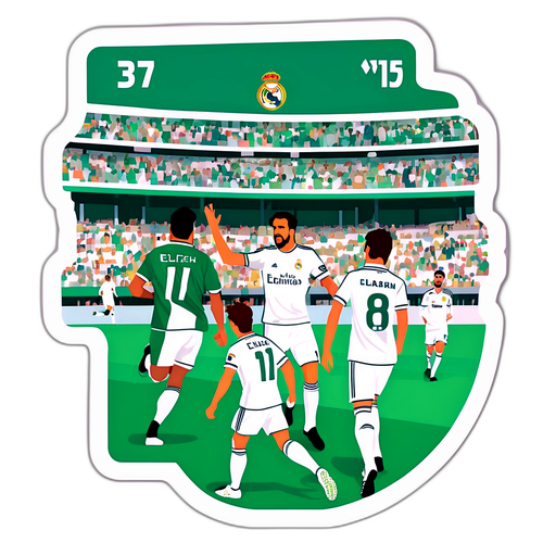 Actionfylt Elche vs. Real Madrid i stadionet