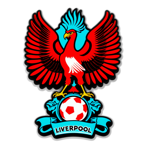 Upptäck Liverpools Hjärta: En Sticker av Liver Bird och Shankly Gates!