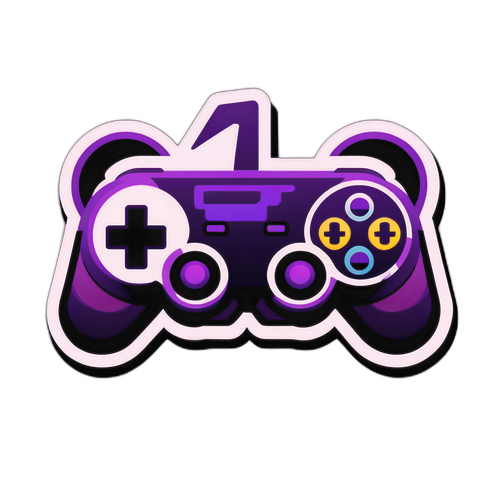 Retro herní nálepka s logem Twitch