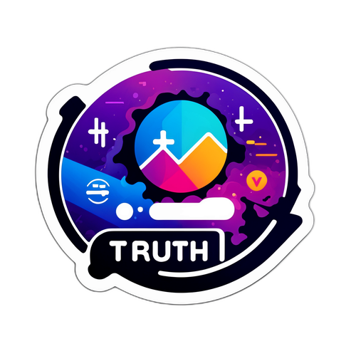 Adesivo Moderno com Logo do Truth Social