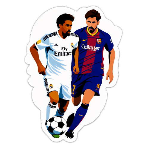 Sticker ng Klasikong Pagtutunggali: Real Madrid vs Barcelona