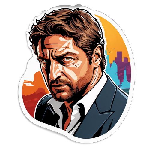 Dynamic Gerard Butler Sticker