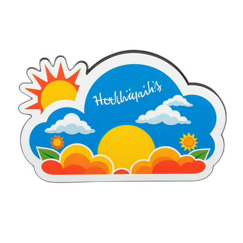 Humorvoller Wetter-Sticker: 'Holnapi időjárás!'