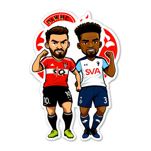 Southampton vs Tottenham Mascots Sticker