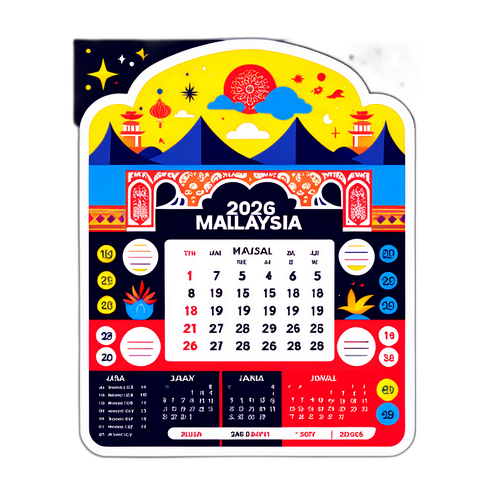 Sticker Hiasan Jadwal Puasa Malaysia 2026