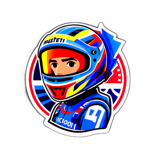 로렌초 무세티의 첫 승리를 기념하는 스티커 디자인