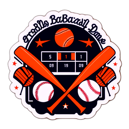 Astros Game Day Celebration Sticker