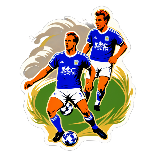 Perlawanan Abadi: Sticker Vintage Ipswich Town vs Leicester City yang Akan Membuat Anda Rindu Zaman Keemasan!