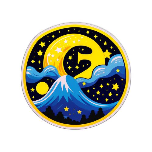 Cena noturna estrelada com o número 2933