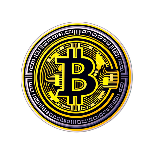 Stiker Konversi Bitcoin ke USD yang Bergaya