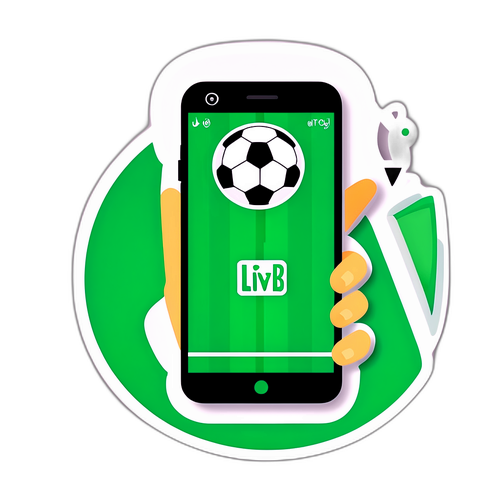 मज़ेदार स्टिकर: फुटबॉल और स्मार्टफोन