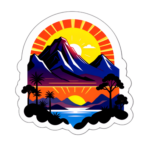 Arte Inspirada no Nascer do Sol em Itatiaia