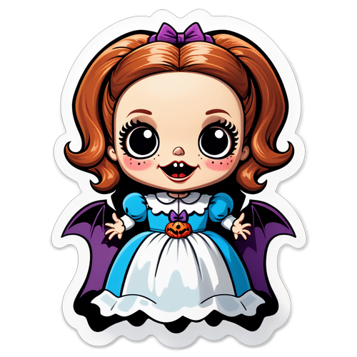Annabelle Mizacı ile Mizahi Karakter Sticker